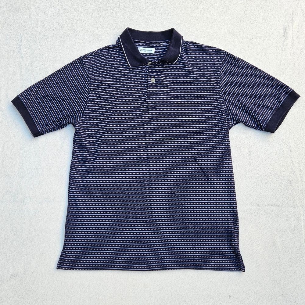 Chereskin Navy Striped Men's Polo Shirt